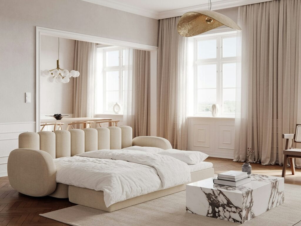 Bedre Nætter sovesofa - Deco Grain Beige Nat